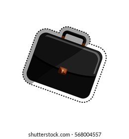 isolated business briefcase icon vector illustration graphic design