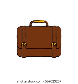 isolated business briefcase icon vector illustration graphic design