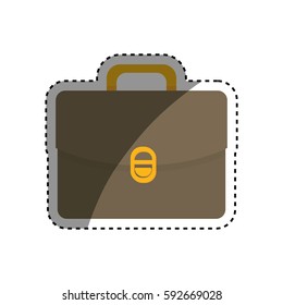 Isolated business briefcase icon vector illustration graphic design