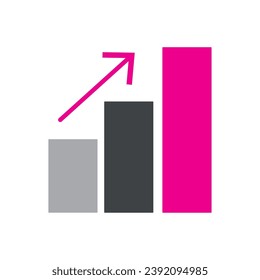 Isolated business graph icon Vector illustration
