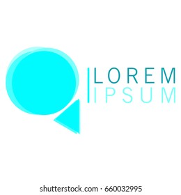 Isolated business logo on a white background, Vector illustration