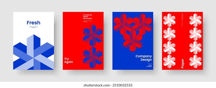 Isoliertes Business Presentation Design. Abstraktes Banner-Layout. Moderne Broschüre Vorlage. Buchumschlag. Hintergrund. Poster. Flyer. Bericht. Katalog. Handzettel Packungsbeilage. Portfolio. Notebook. Journal