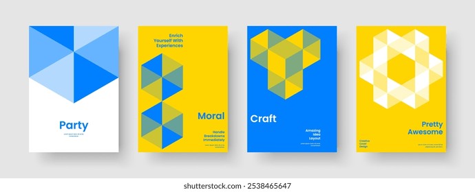 Isolated Business Presentation Design. Abstract Book Cover Template. Geometric Flyer Layout. Poster. Brochure. Report. Background. Banner. Advertising. Pamphlet. Leaflet. Journal. Catalog