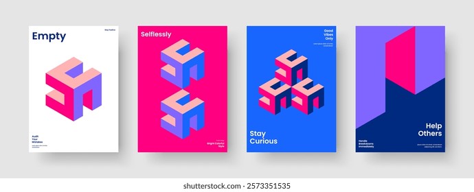 Isolated Business Presentation Design. Abstract Book Cover Template. Geometric Brochure Layout. Banner. Report. Poster. Flyer. Background. Brand Identity. Notebook. Journal. Portfolio. Magazine