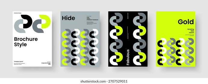 Isoliertes Business Presentation Design. Vorlage für kreative Poster. Modernes Flyer-Layout. Buchumschlag. Hintergrund. Broschüre. Bericht. Banner. Newsletter. Markenidentität. Portfolio. Zeitschrift. Journal
