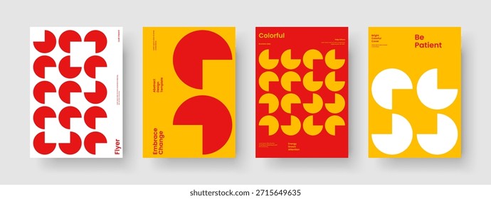Design de apresentação comercial isolado. Layout da Capa do Livro Criativo. Modelo de Folheto Geométrico. Faixa. Cartaz. Relatório. Panfleto. Histórico. Publicidade. Notebook. Diário. Revista. Panfleto