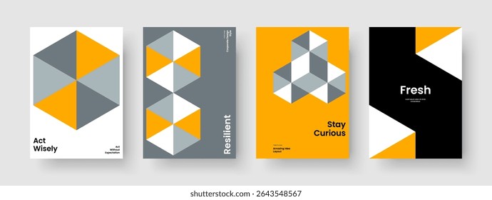 Isolated Business Presentation Design. Geometric Book Cover Layout. Modern Flyer Template. Background. Poster. Banner. Report. Brochure. Advertising. Catalog. Journal. Newsletter. Leaflet. Notebook