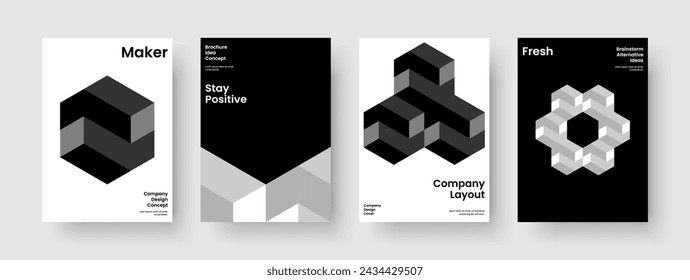 Isolierter Business-Präsentationsentwurf. Modernes Hintergrundlayout. Geometrische Bannervorlage. Flyer. Bericht. Broschüre. Buchumschlag. Poster. Newsletter. Broschüre. Notebook. Merkblatt. Portfolio. Tagebuch