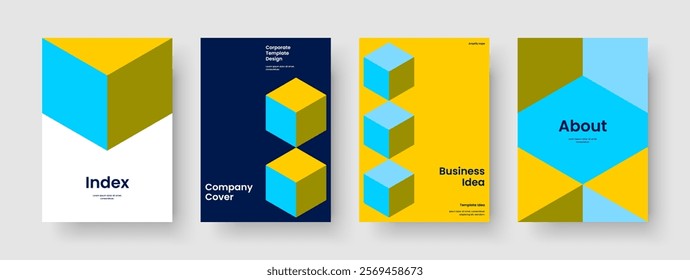 Isolated Business Presentation Design. Modern Brochure Template. Geometric Background Layout. Banner. Book Cover. Report. Flyer. Poster. Catalog. Magazine. Portfolio. Leaflet. Brand Identity