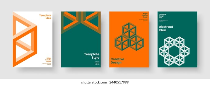 Isolated Business Presentation Layout. Abstract Book Cover Template. Geometric Poster Design. Flyer. Background. Banner. Brochure. Report. Notebook. Catalog. Newsletter. Magazine. Journal