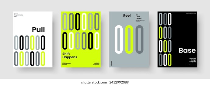 Diseño de presentación empresarial aislado. Plantilla de folleto creativo. Diseño de pancartas geométricas. Portada del libro. Volante. Cartel. Antecedentes. Informe. Folleto. Boletín informativo. Billete. Cuaderno. Identidad de marca