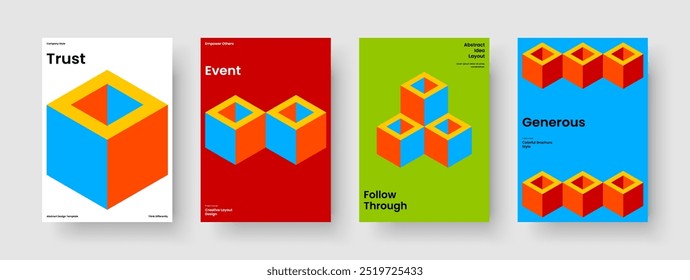 Diseño de presentación empresarial aislado. Diseño de volante geométrico. Plantilla de Anuncio creativo. Antecedentes. Folleto. Informe. Portada de libro. Cartel. Publicidad. Identidad de marca. Catálogo. Revista. Diario