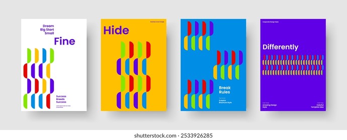 Isolated Business Presentation Layout. Geometric Brochure Design. Creative Book Cover Template. Flyer. Poster. Report. Background. Banner. Advertising. Newsletter. Pamphlet. Portfolio. Handbill