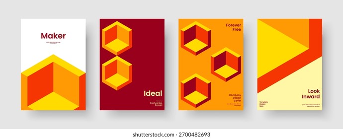 Isolated Business Presentation Layout. Geometric Book Cover Design. Abstract Background Template. Flyer. Report. Poster. Banner. Brochure. Advertising. Portfolio. Brand Identity. Magazine. Pamphlet