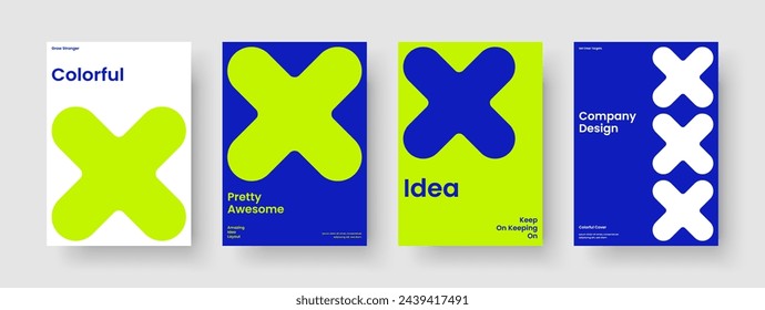 Diseño de presentación empresarial aislado. Diseño de banner moderno. Plantilla de folleto abstracto. Antecedentes. Cartel. Volante. Portada del libro. Informe. Cartera. Prospecto. Handbill. Folleto. Boletín informativo. Revista