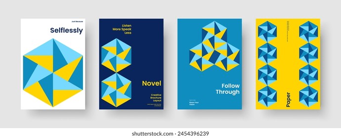Diseño de presentación empresarial aislado. Plantilla de Volante Moderna. Diseño de portada de libro creativo. Cartel. Anuncio. Informe. Antecedentes. Folleto. Publicidad. Revista. Identidad de marca. Folleto. Catálogo