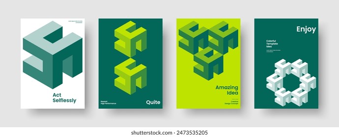 Diseño de presentación empresarial aislado. Diseño de Anuncio moderno. Plantilla de folleto geométrico. Portada del libro. Informe. Cartel. Folleto. Antecedentes. Boletín informativo. Diario. Handbill. Publicidad. Catálogo. Prospecto