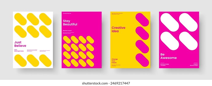 Isolierte Business Presentation Vorlage. Abstraktes Flyer-Design. Modernes Berichtslayout. Hintergrund. Buchumschlag. Poster. Banner. Broschüre. Brande Identität. In: Magazine. Broschüre. Katalog. Flugblatt