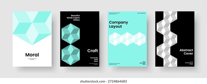Modelo de Apresentação Comercial Isolado. Layout do folheto criativo. Design moderno de pôster. Relatório. Histórico. Panfleto. Faixa. Capa de Livro. Carteira. Folheto informativo. Publicidade. Revista. Diário. Catálogo