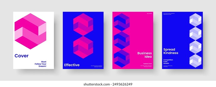 Plantilla de presentación empresarial aislada. Diseño geométrico de la cubierta del libro. Diseño de Anuncio creativo. Informe. Volante. Antecedentes. Cartel. Folleto. Folleto. Catálogo. Cuaderno. Diario. Publicidad
