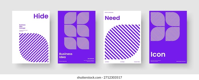 Plantilla de presentación de negocios aislados. Diseño de volante moderno. Diseño de folleto geométrico. Antecedentes. Informe. Cartel. Portada de libro. Anuncio. Catálogo. Cartera. Identidad de marca. Boletín informativo. Panfleto
