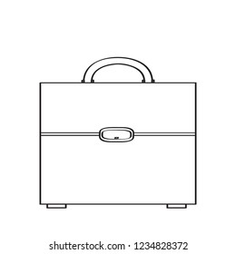 Isolated business suitcase icon. Vector illustration design