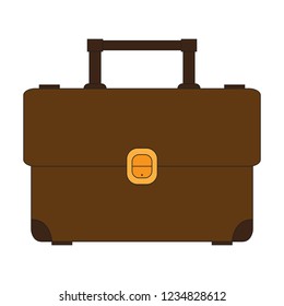 Isolated business suitcase icon. Vector illustration design