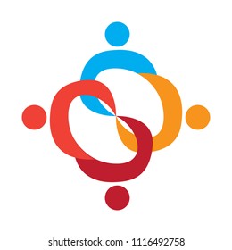 Isolated business teamwork icon