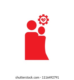 Isolated business teamwork icon