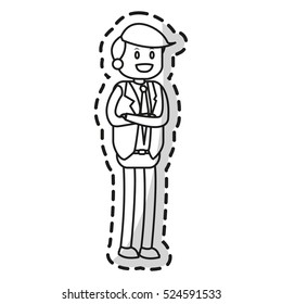 Isolated businessman design