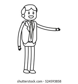 Isolated businessman design