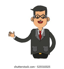 Isolated businessman design