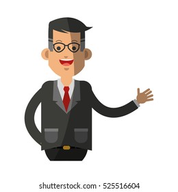 Isolated businessman design