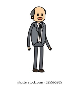 Isolated businessman design