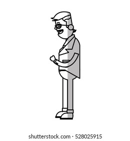 Isolated businessman design