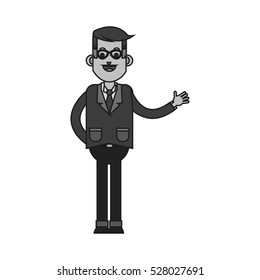 Isolated businessman design