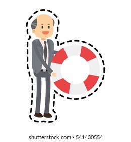 Isolated businessman design