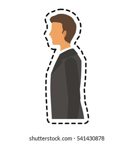 Isolated businessman design