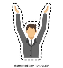 Isolated businessman design