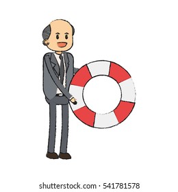 Isolated businessman design