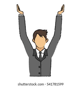 Isolated businessman design