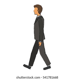 Isolated businessman design