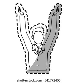 Isolated businessman design