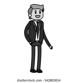 Isolated businessman design
