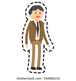 Isolated businessman design