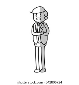 Isolated businessman design