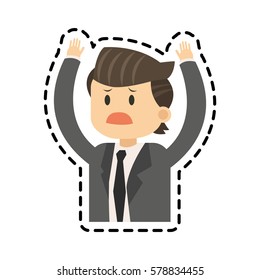Isolated businessman design