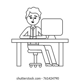 Isolated businessman design