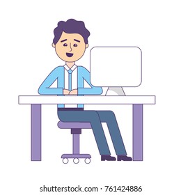 Isolated businessman design