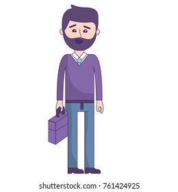 Isolated businessman design